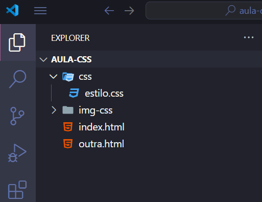 criando o arquivo css