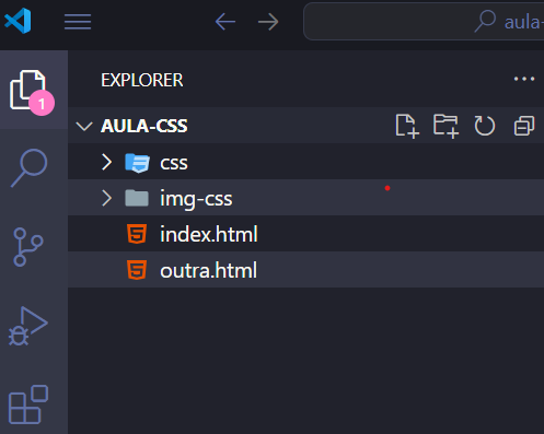 criando a pasta do arquivo css